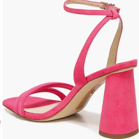 Sam Edelman Womens Kia Heeled Sandal | Dahlia Pink - Picture 2 of 4